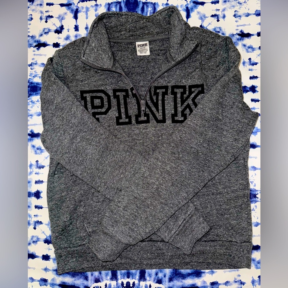 PINK half zip pullover